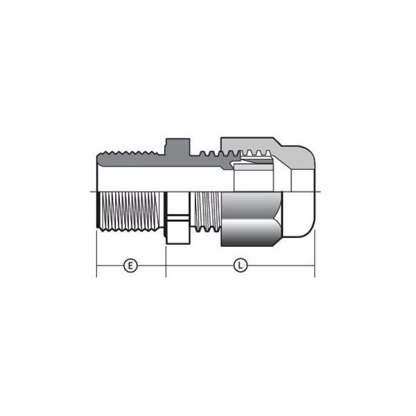 PF8023200E Peppers  ATEX Cable Gland PF8023200E M32 EExeII IP66&IP68 BlackNylon oø16-25mm